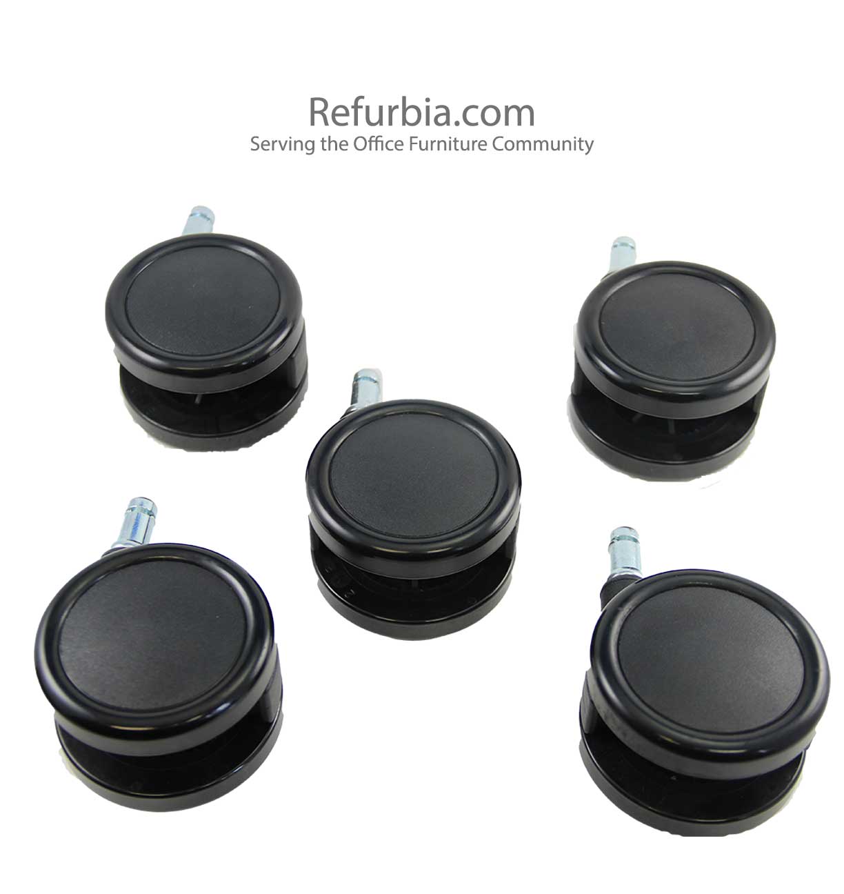Amia Casters for Hard Floors- 5 Set